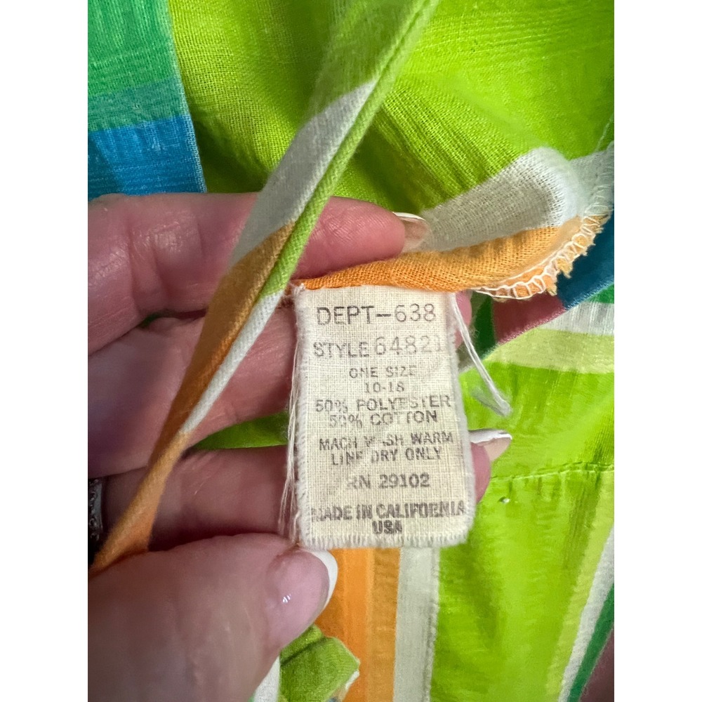 Vintage Sears Kaftan Lounger Mrs Rooper Style Groovy 60's Psychedelic - Picture 4 of 6